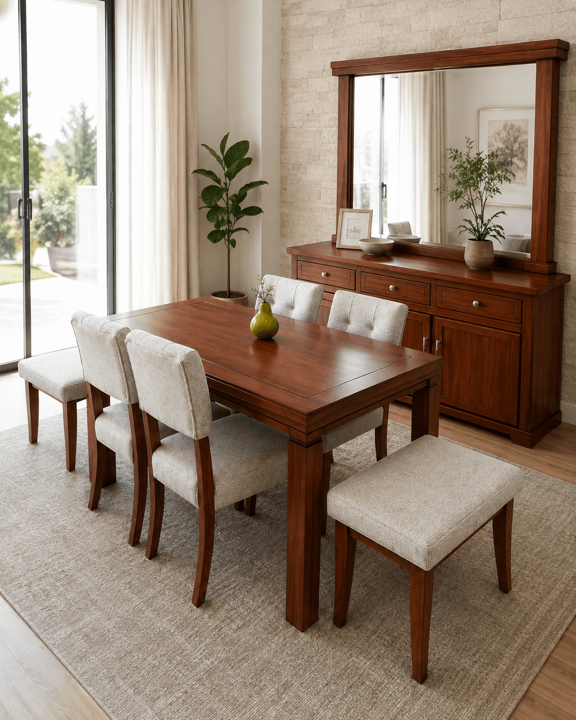 Comedor Clásico de 6 Puestos